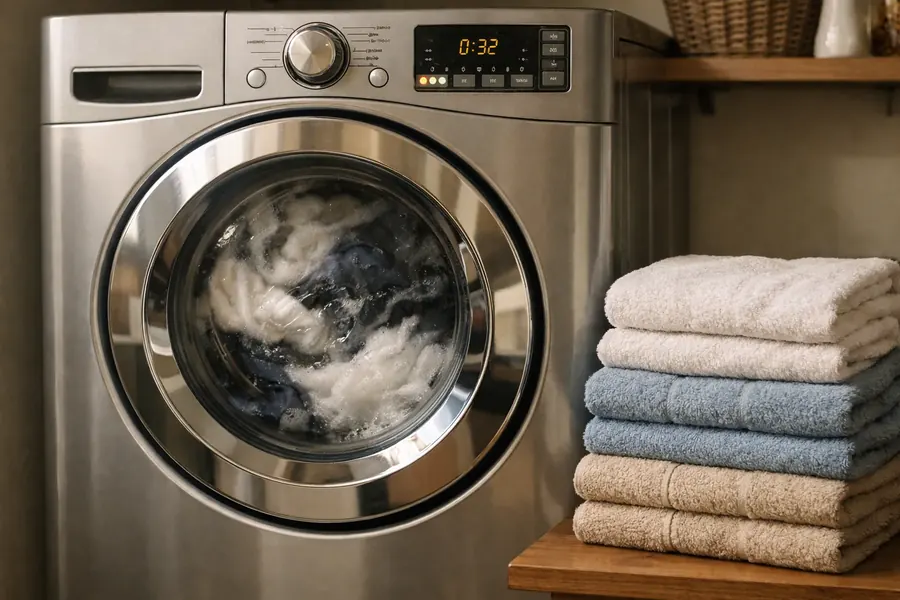 Washer after repair, Fountain City home
