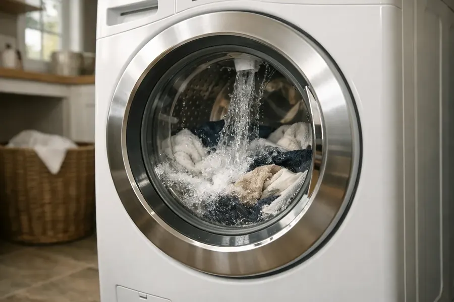 Washer after repair, Downtown Maryville